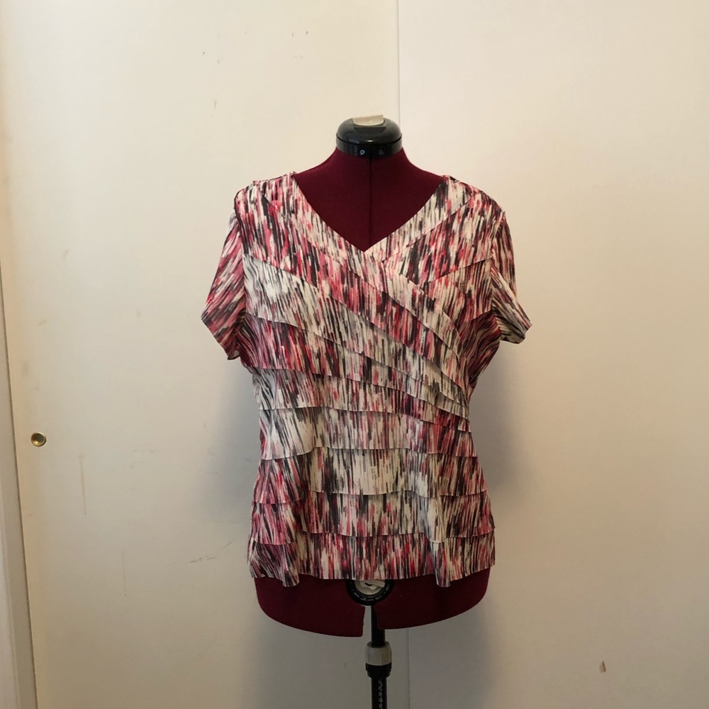 Multicolored, Shortsleeved Top